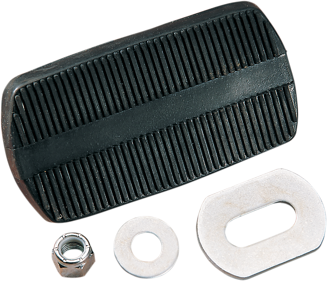 DRAG SPECIALTIES Brake Pedal Pad - Black - FL 17-0413-SC2 - Cycle City Outdoors