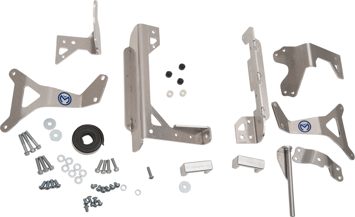 MOOSE RACING Radiator Braces - Silver - Yamaha 11-5019 - Cycle City Outdoors