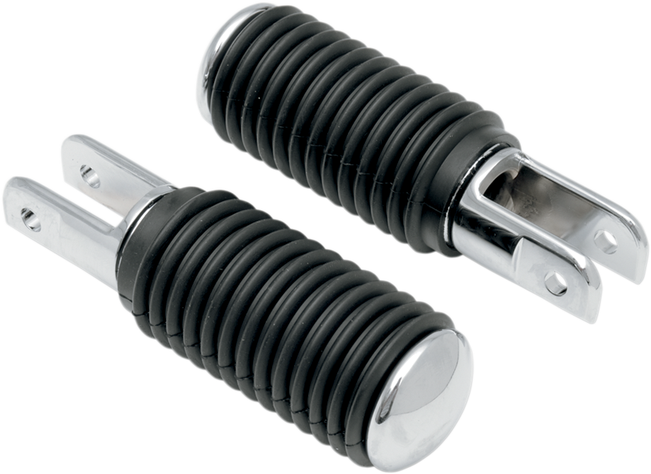 DRAG SPECIALTIES 5/8 Mount Pegs - Rubber - Chrome End 17-0445-BX-LB2 - Cycle City Outdoors