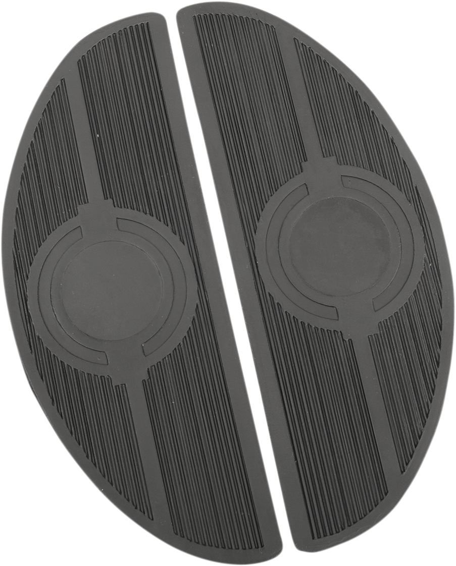 DRAG SPECIALTIES Replacement Floorboard Rubber - Half-Moon 17-0418R-HC4 - Cycle City Outdoors