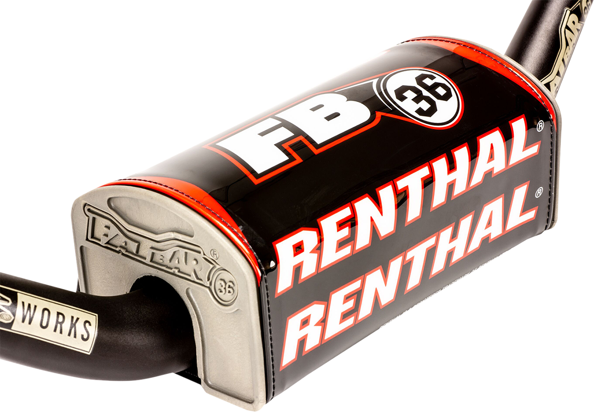 RENTHAL Bar Pad - Fatbar36* - Black/White/Red P335 - Cycle City Outdoors
