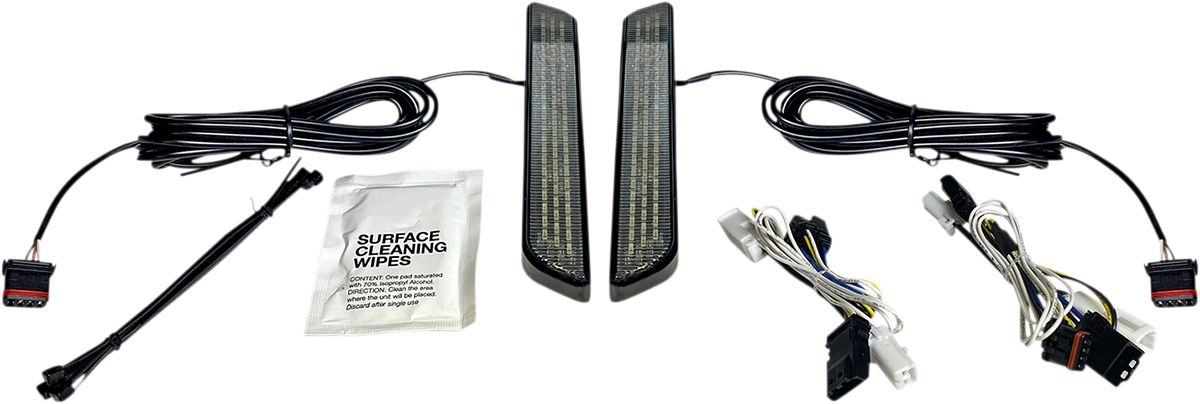Custom Dynamics LED Fork Light - Smoke - Black CD-FORK-BCM-SB - Cycle City Outdoors