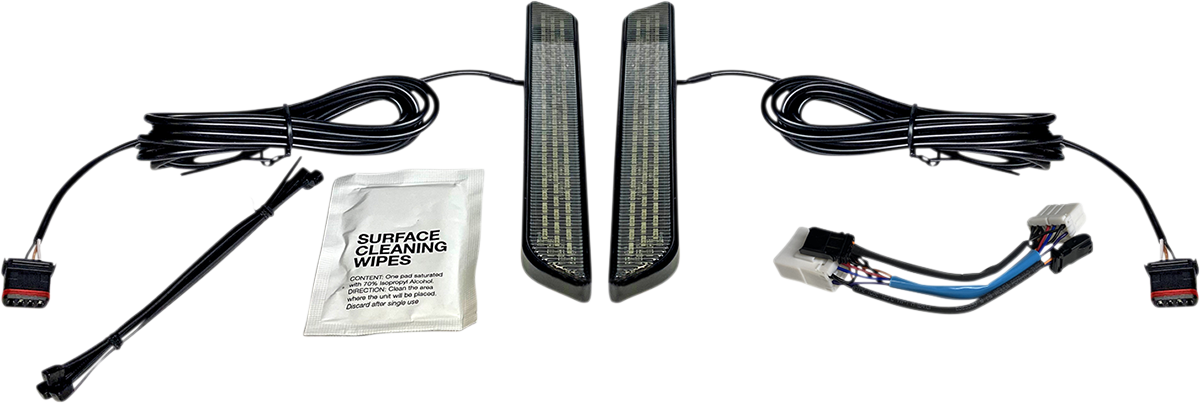 Custom Dynamics LED Fork Light - Smoke - Black CD-FORK-HD-SB - Cycle City Outdoors