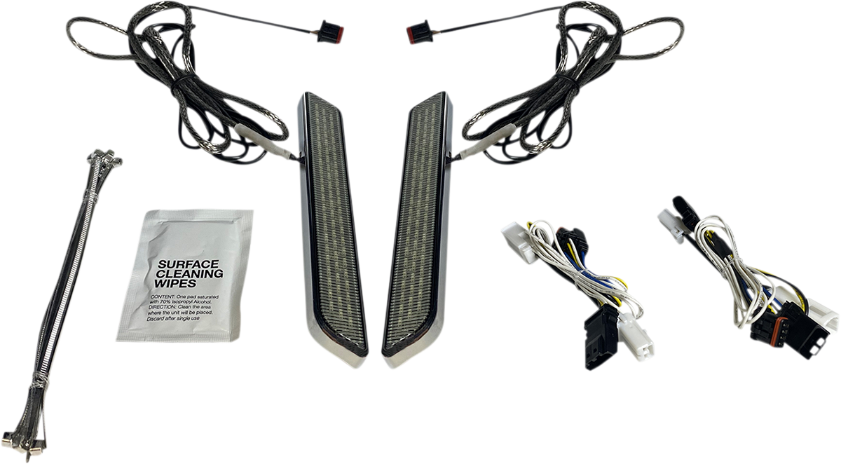 Custom Dynamics LED Fork Light - Smoke - Chrome CD-FORK-BCM-SC - Cycle City Outdoors