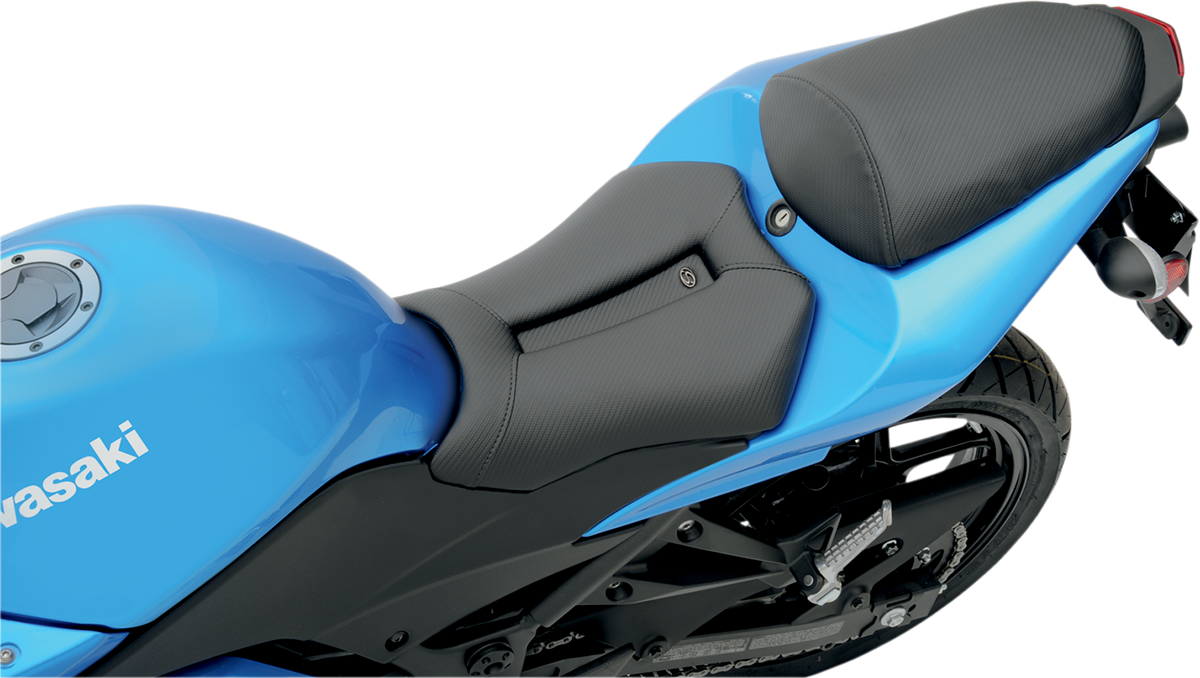 SADDLEMEN Gel Channel* Track Carbon Fiber Sport Seat - Black - ZX10R 0810-K036