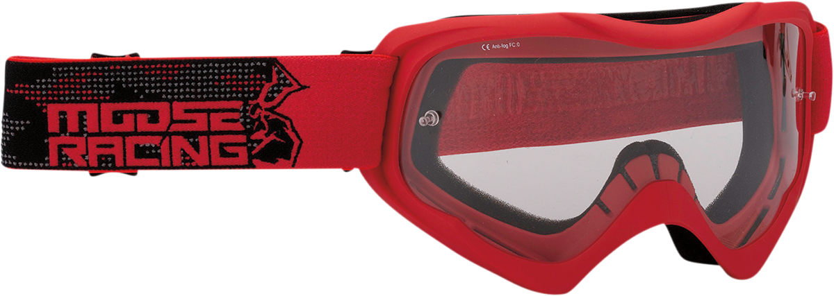 MOOSE RACING Qualifier Goggles - Agroid - Red 2601-2654 - Cycle City Outdoors