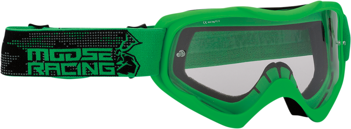 MOOSE RACING Qualifier Goggles - Agroid - Green 2601-2655 - Cycle City Outdoors