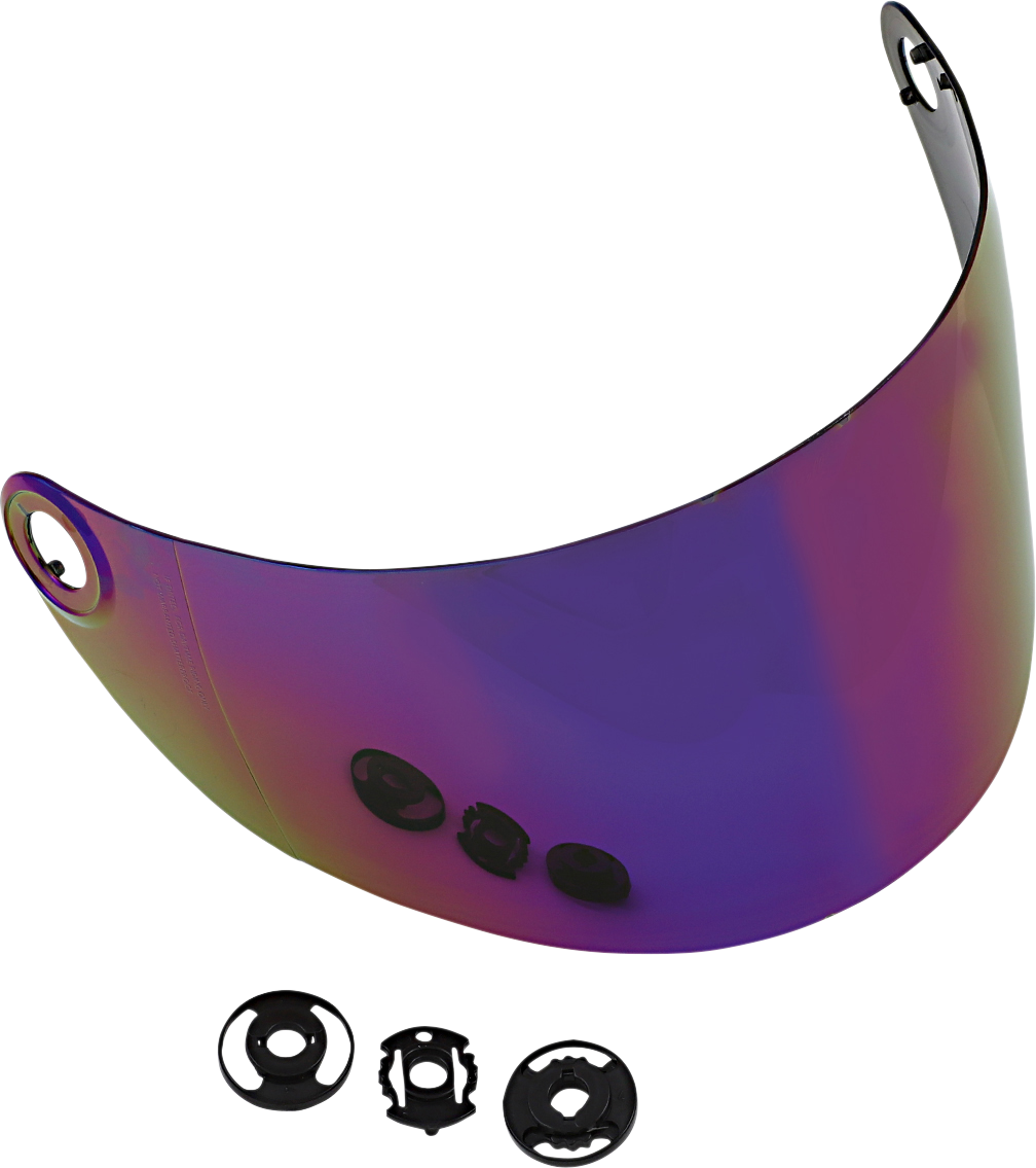 BILTWELL Gringo S Shield - Gen 2 - Flat - Rainbow Mirror 1111-223