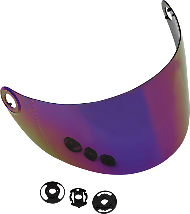 BILTWELL Gringo S Shield - Gen 2 - Flat - Rainbow Mirror 1111-223
