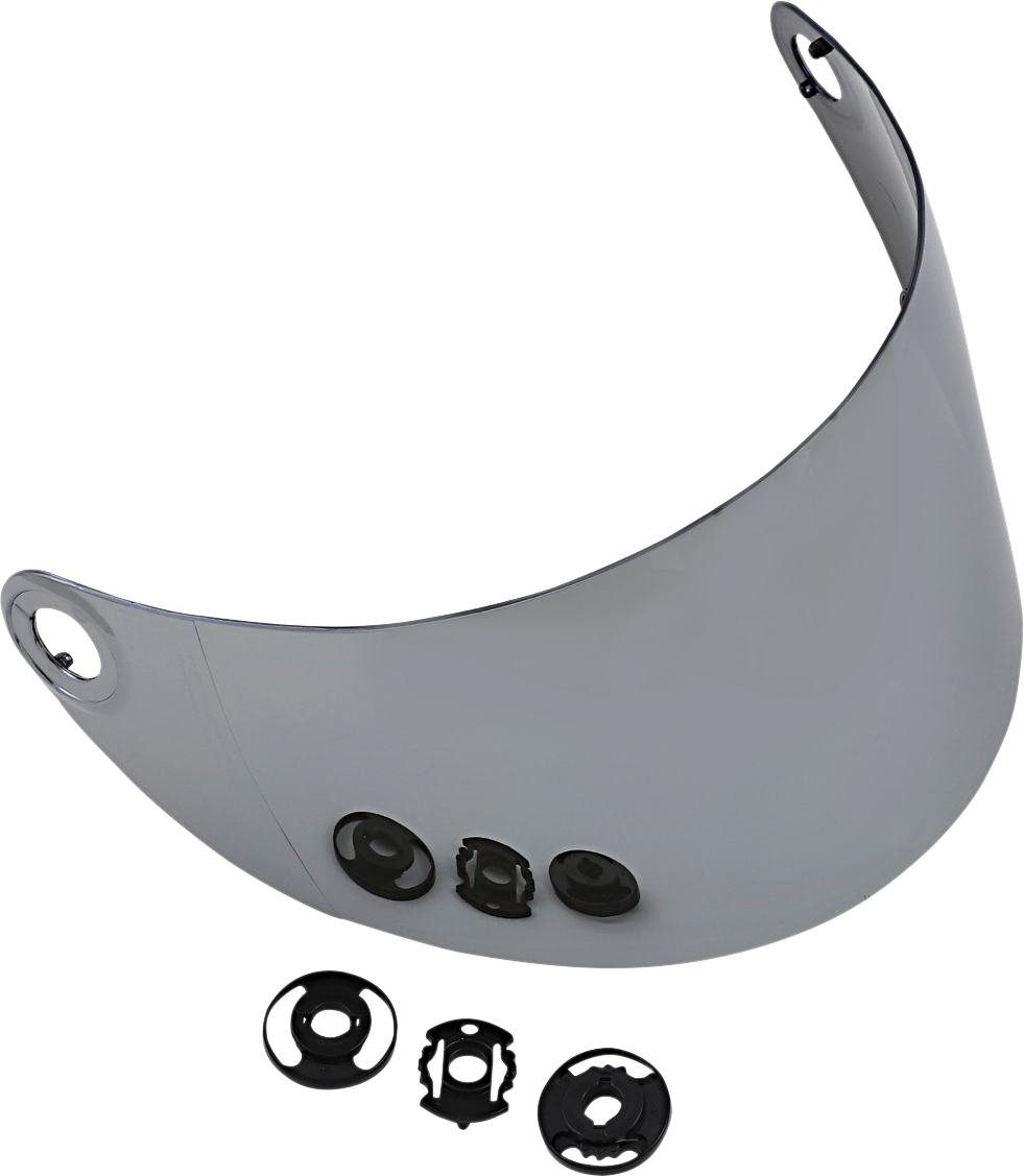 BILTWELL Gringo S Shield - Gen 2 - Flat - Chrome Mirror 1111-221