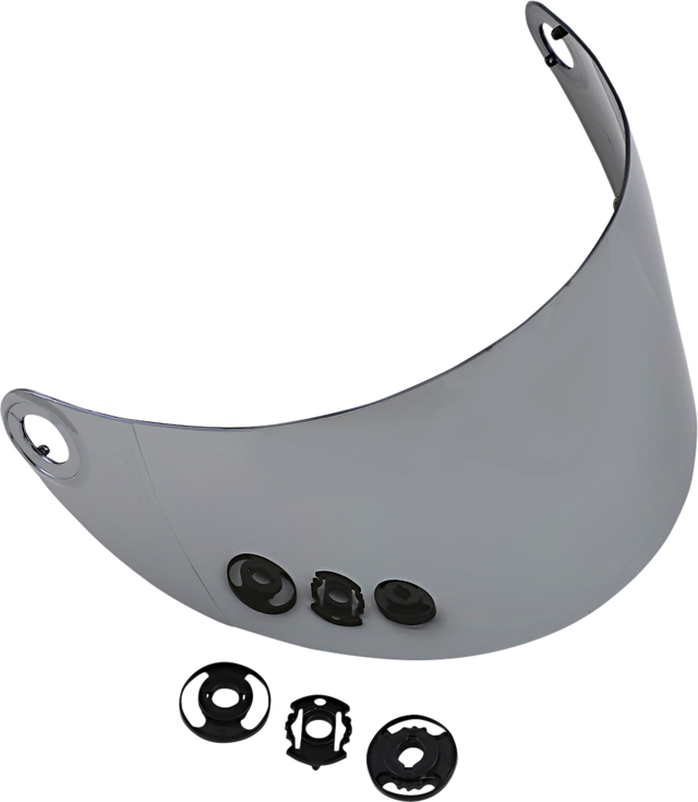 BILTWELL Gringo S Shield - Gen 2 - Flat - Chrome Mirror 1111-221
