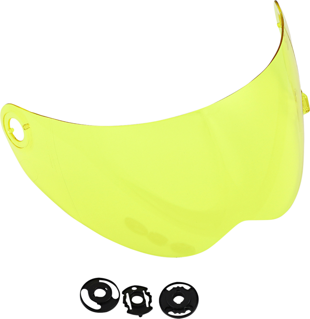 BILTWELL Lane Splitter Shield - Gen 2 - Yellow 1112-103