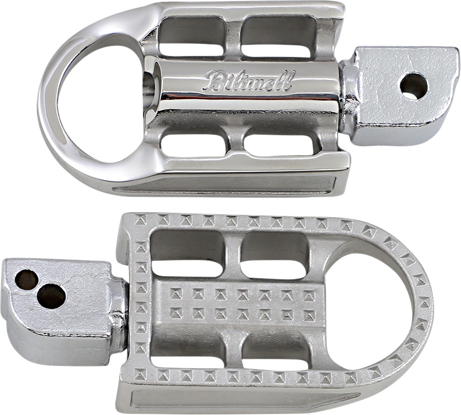 BILTWELL Mushman Foot Pegs - Standard - Raw Polished 7002-302-04