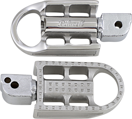 BILTWELL Mushman Foot Pegs - Standard - Raw Polished 7002-302-04