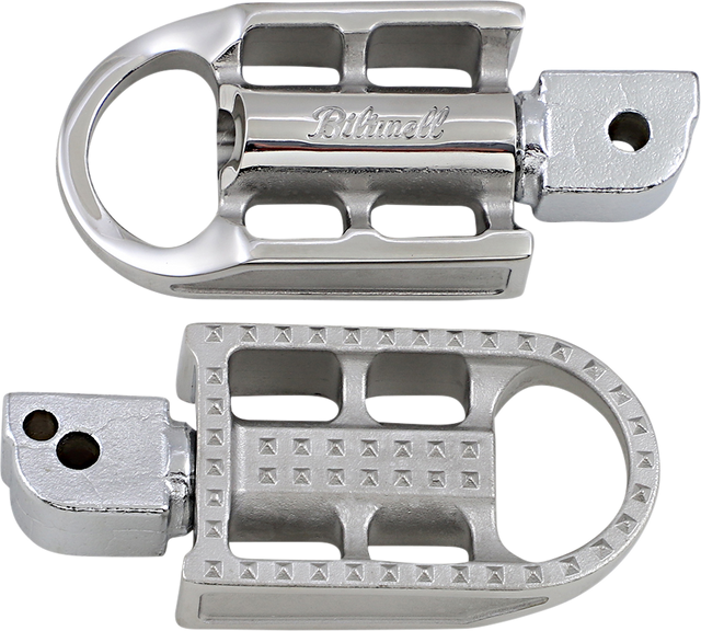 BILTWELL Mushman Foot Pegs - Standard - Raw Polished 7002-302-04