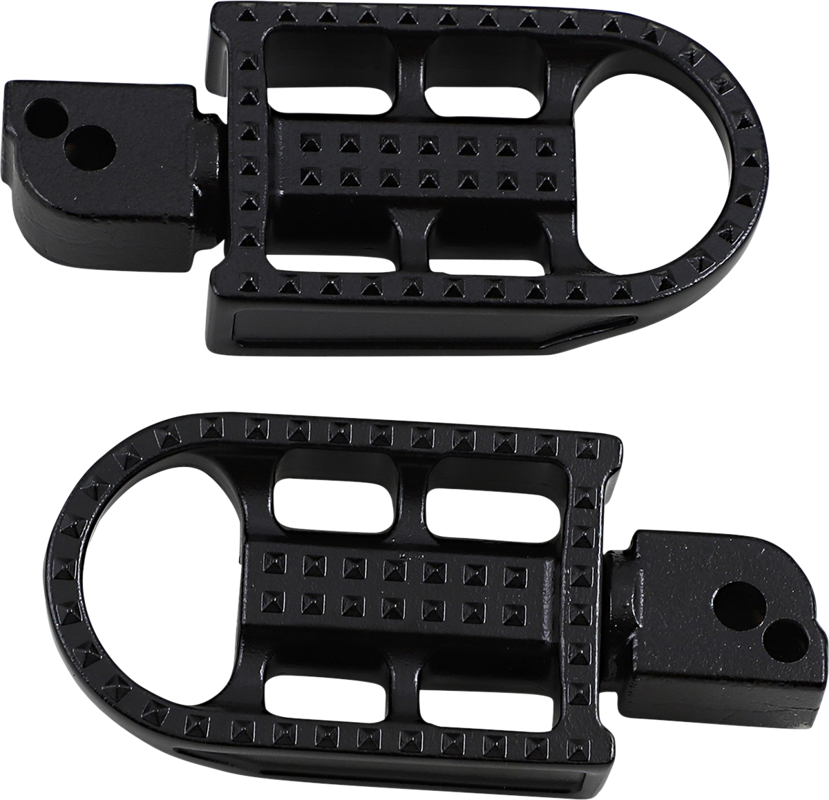 BILTWELL Mushman Foot Pegs - Standard - Black Electroplated 7002-201-04