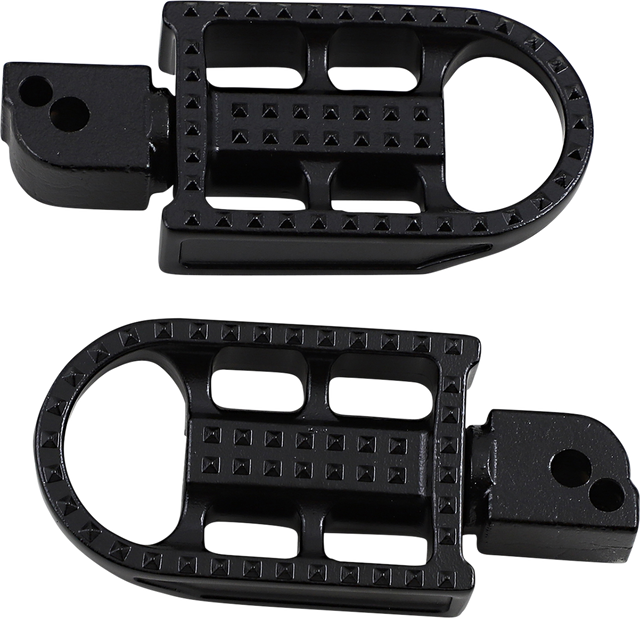 BILTWELL Mushman Foot Pegs - Standard - Black Electroplated 7002-201-04