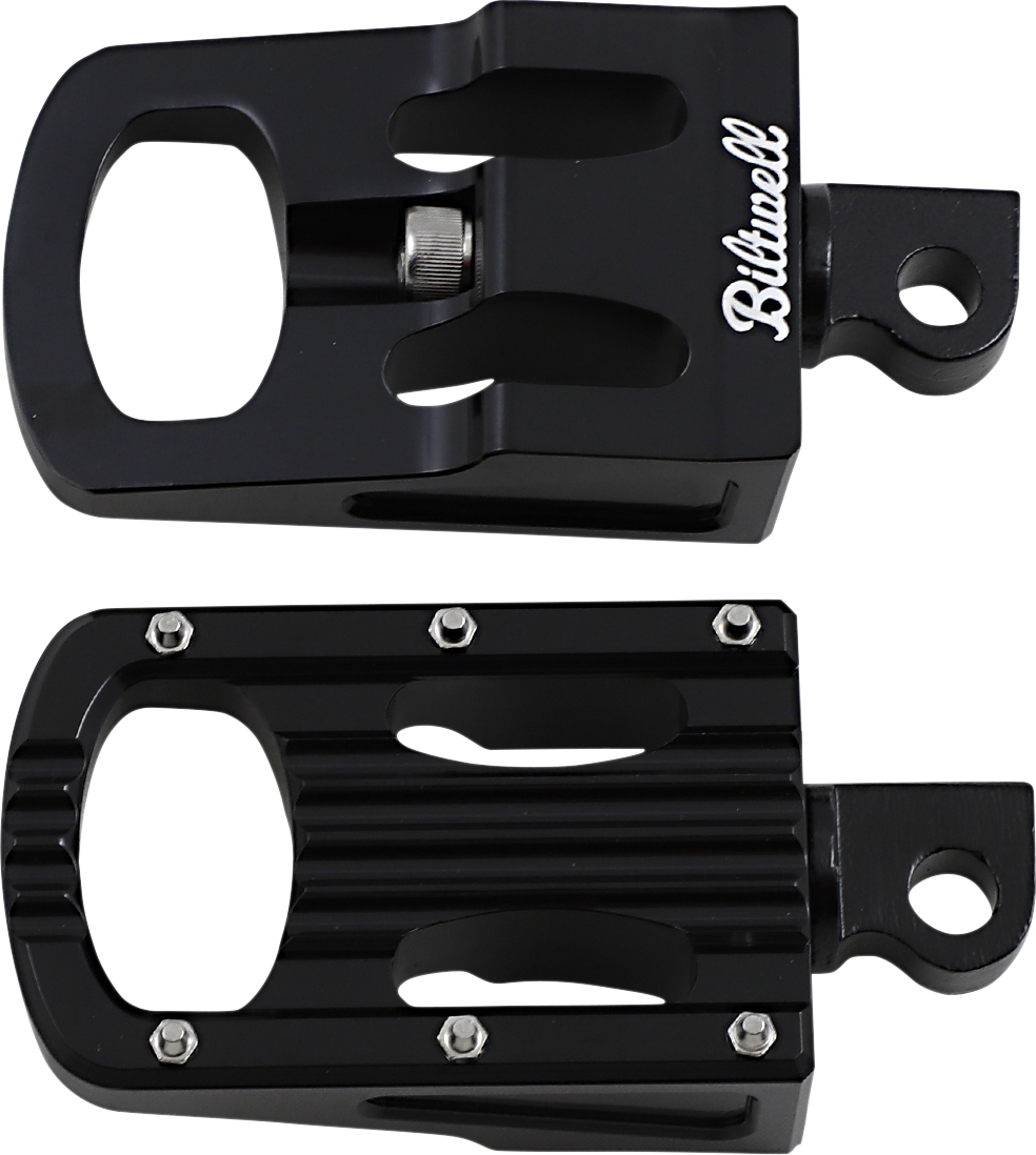 BILTWELL Punisher Foot Pegs - Classic - Black 7005-203-01