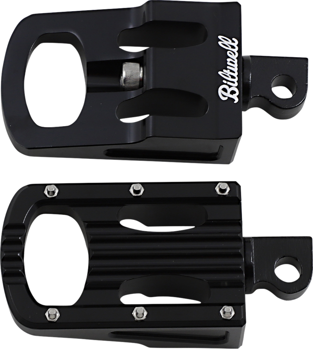 BILTWELL Punisher Foot Pegs - Classic - Black 7005-203-01