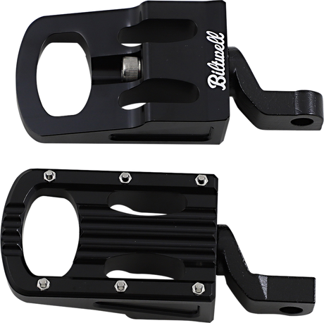 BILTWELL Punisher Foot Pegs - Step - Black 7005-203-02