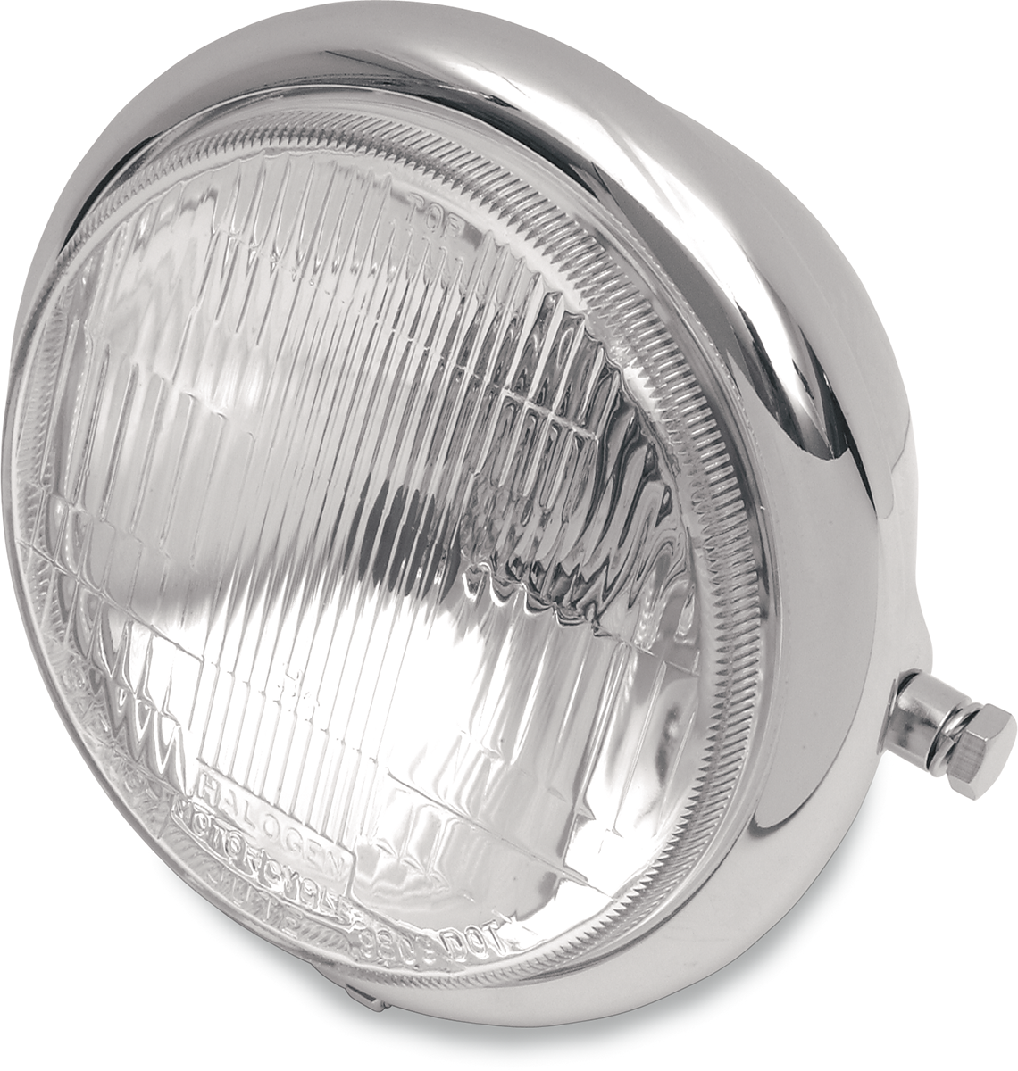 DRAG SPECIALTIES Side Mount H4 Headlight - 5-3/4" - Chrome 20-6003HD-BXLB1 - Cycle City Outdoors