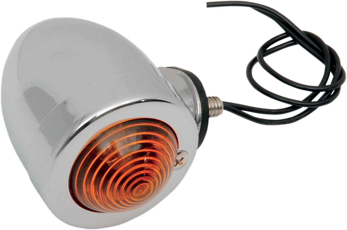 DRAG SPECIALTIES Bullet Light with Mount - Dual Filament - Amber Lens 162052-BC207 - Cycle City Outdoors