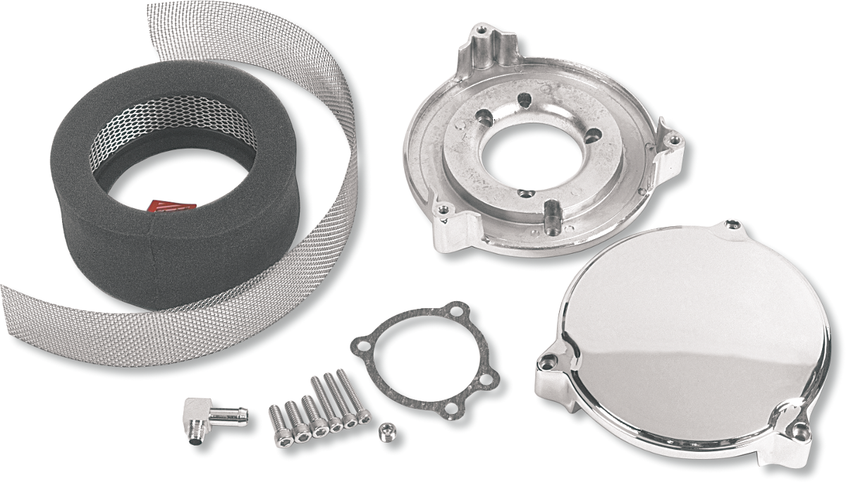DRAG SPECIALTIES High Performance 6" Dragtron* II Air Cleaner Kit - Chrome 121165 - Cycle City Outdoors