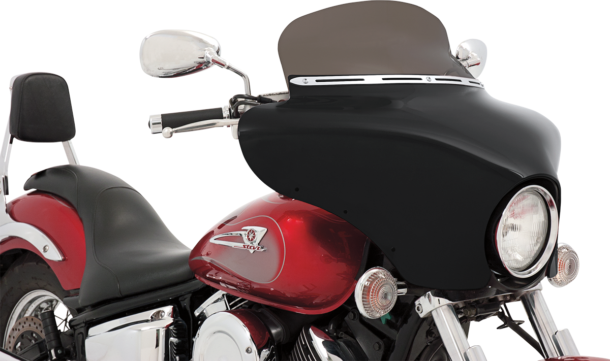 MEMPHIS SHADES Batwing Spoiler Shield - 6.5" - Black MEP8541