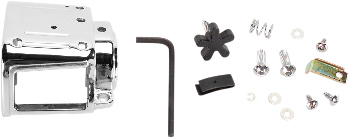 DRAG SPECIALTIES Switch Housing - Left - Lower - Chrome 07-0545B-BC114 - Cycle City Outdoors