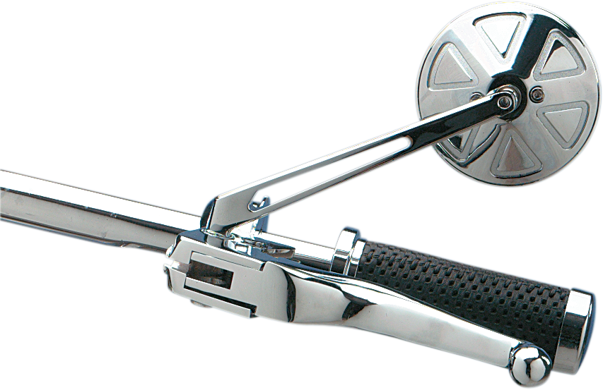 DRAG SPECIALTIES Round Mirror with Long Stem 302156-BC4-LB16 - Cycle City Outdoors