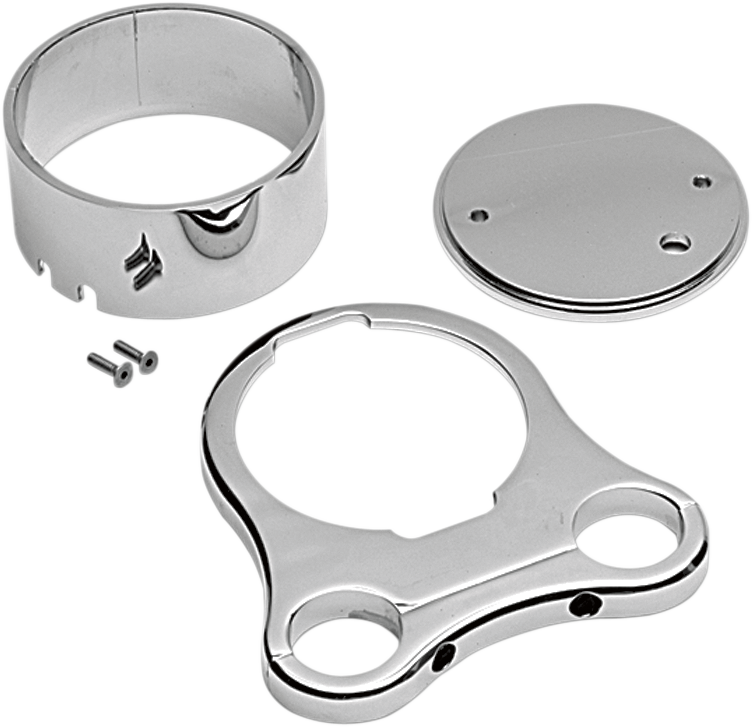DRAG SPECIALTIES 1.25" T-Bar Single Gauge Mount - Chrome - For '00-'22 OEM Style Gauges 373864 - Cycle City Outdoors