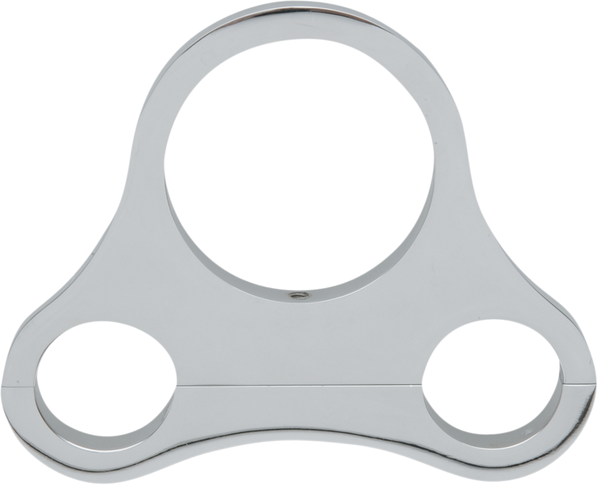 DRAG SPECIALTIES 1.25" T-Bar Single Gauge Mount - Chrome - For 2.375/2.4" Mini Gauge 373866 - Cycle City Outdoors