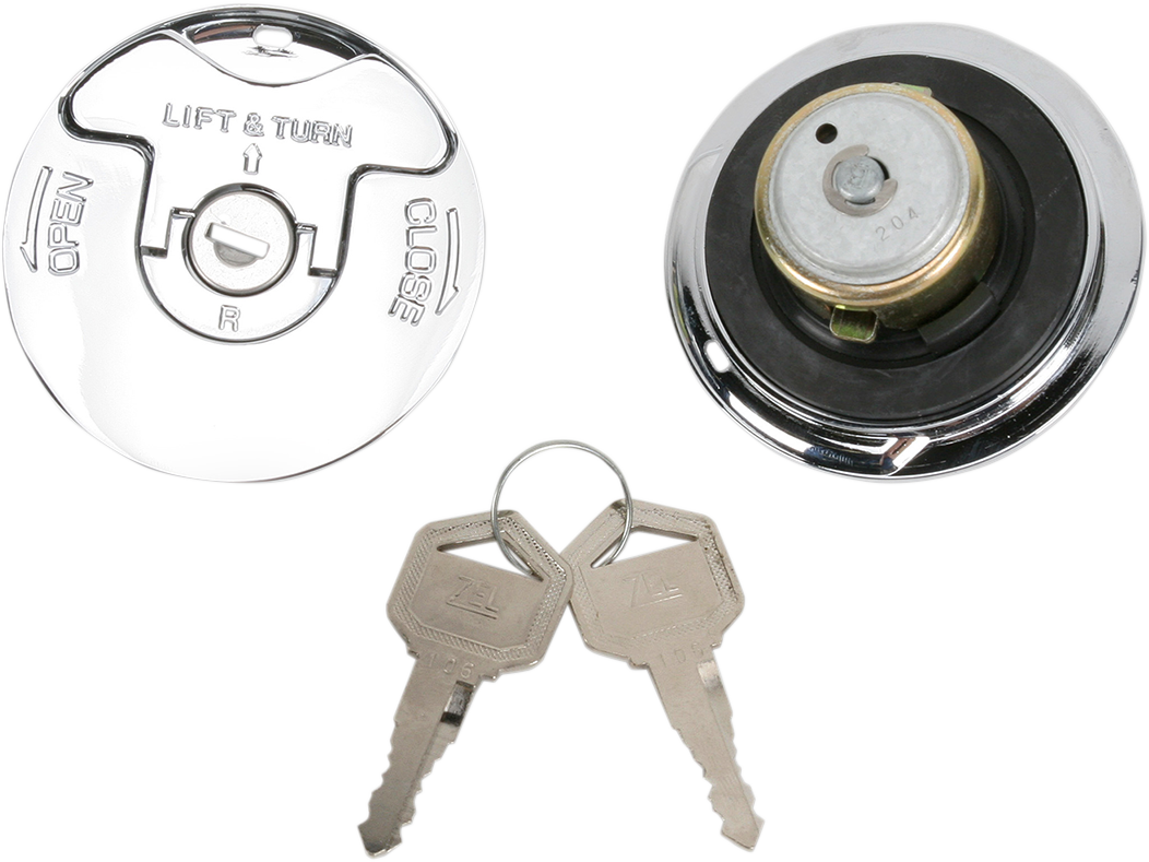 DRAG SPECIALTIES Locking Gas Caps - Vented/Non-Vented - Flush-Mount 011549-BX-LB1 - Cycle City Outdoors