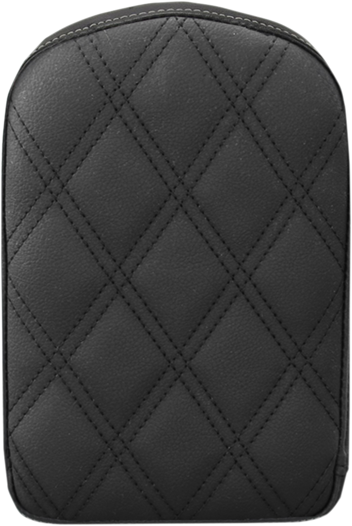 SADDLEMEN Sissy Bar Pad - Lattice Stitched - Black 041143