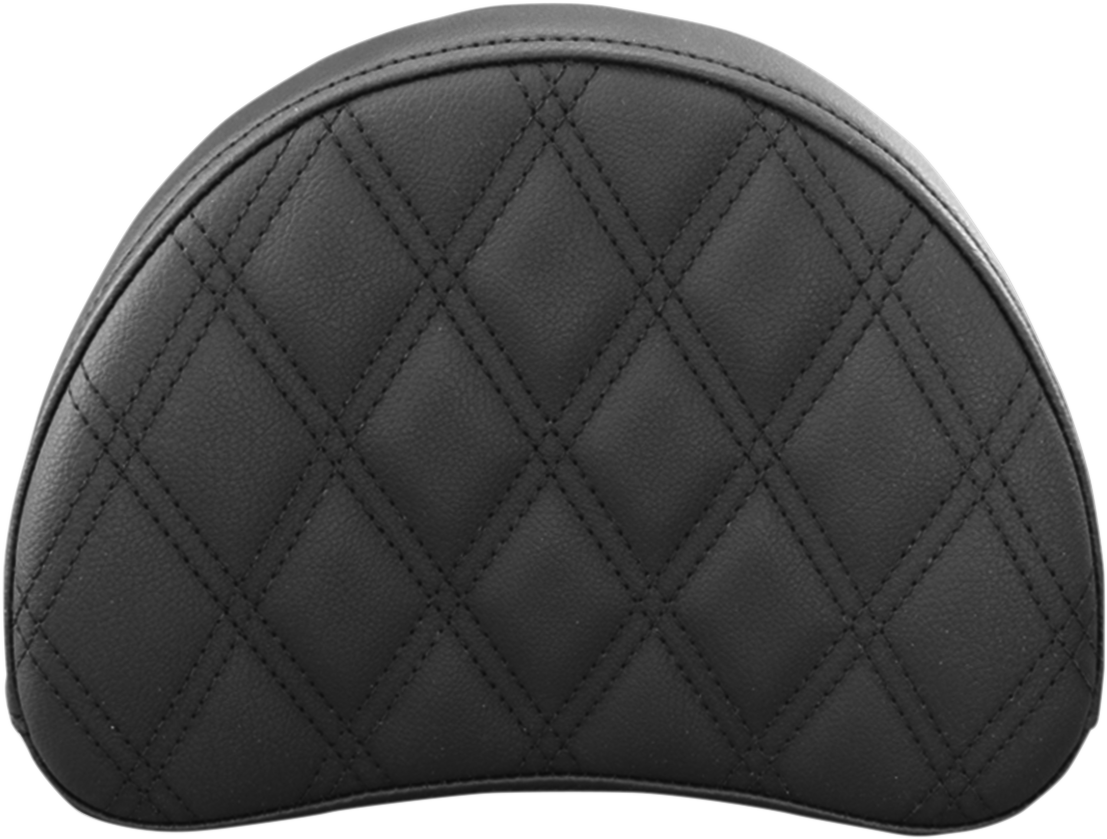 SADDLEMEN Sissy Bar Pad - Lattice Stitched - Black 051343