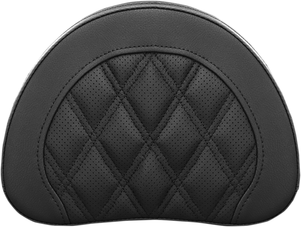 SADDLEMEN Sissy Bar Pad - Lattice Stitched - Black 051344