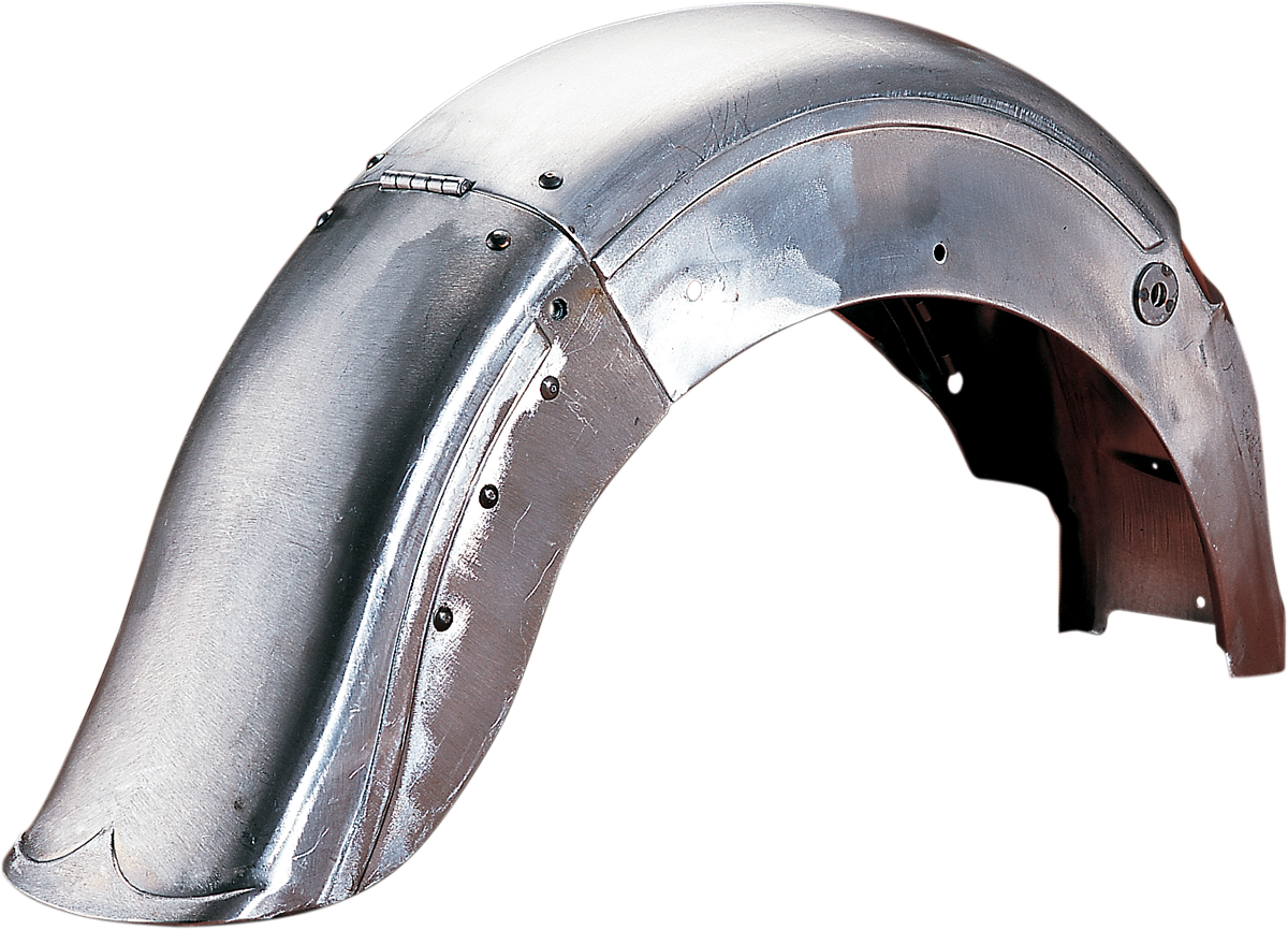 DRAG SPECIALTIES Hinged Read Fender - Raw - Steel 090016-PB-LB2