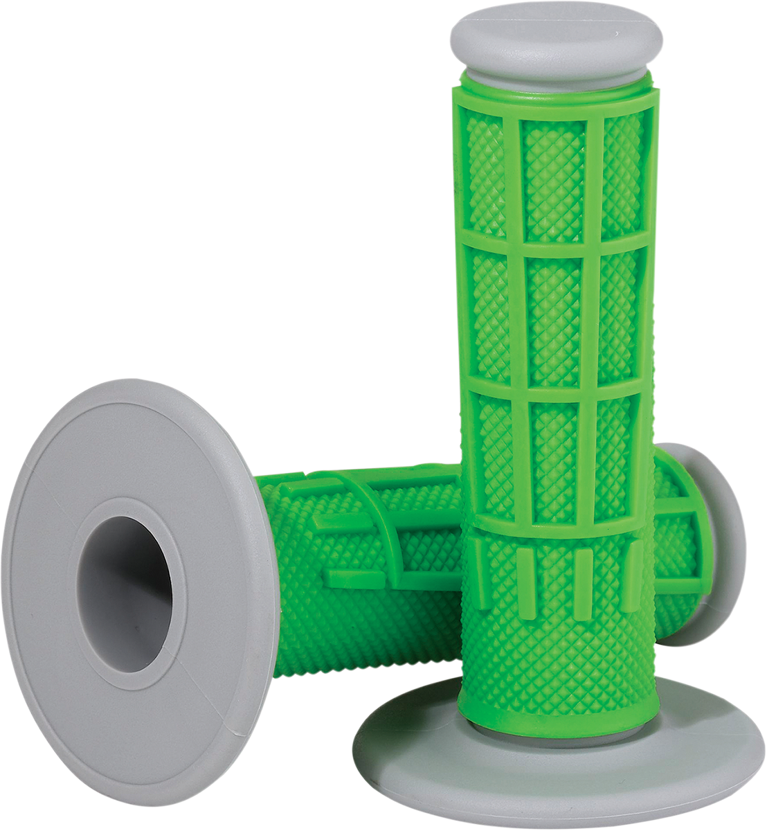 MOOSE RACING Grips - Compound - Half-Waffle - Green 1MG2315-GEM - Cycle City Outdoors