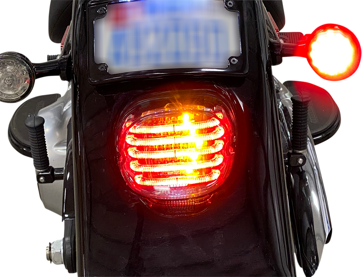 Custom Dynamics Taillight/Turn Signal - Bottom Window - Smoke Lens PB-TL-INT-BW-S - Cycle City Outdoors