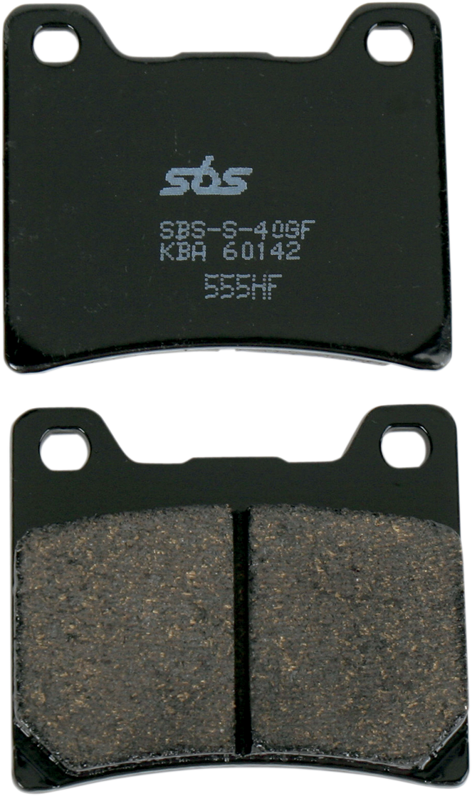 SBS HF Series Organic Base Brake Pads - 555HF (Yamaha VMX 1200 V-Max / YZF600R / XV 1100 Virago 1983–2009)