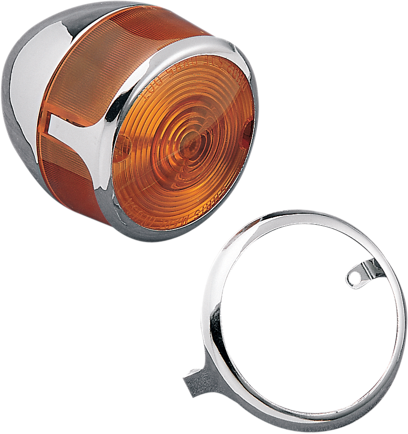 DRAG SPECIALTIES Turn Signal Lens Trim - Chrome 72182 - Cycle City Outdoors