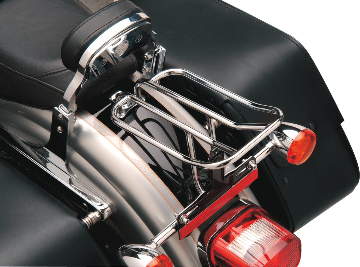 DRAG SPECIALTIES Luggage Rack - Chrome - FXD 77-0055-BX-LB2 - Cycle City Outdoors