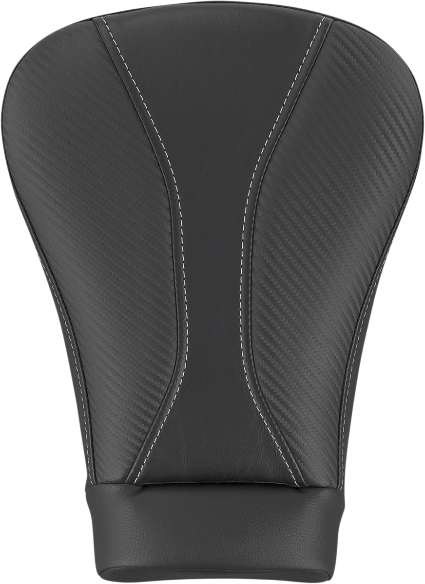 SADDLEMEN Dominator Pillion Pad - Sport - Black with Gray Stitching - FL '08-'23 (Part 808-07B-0242L)