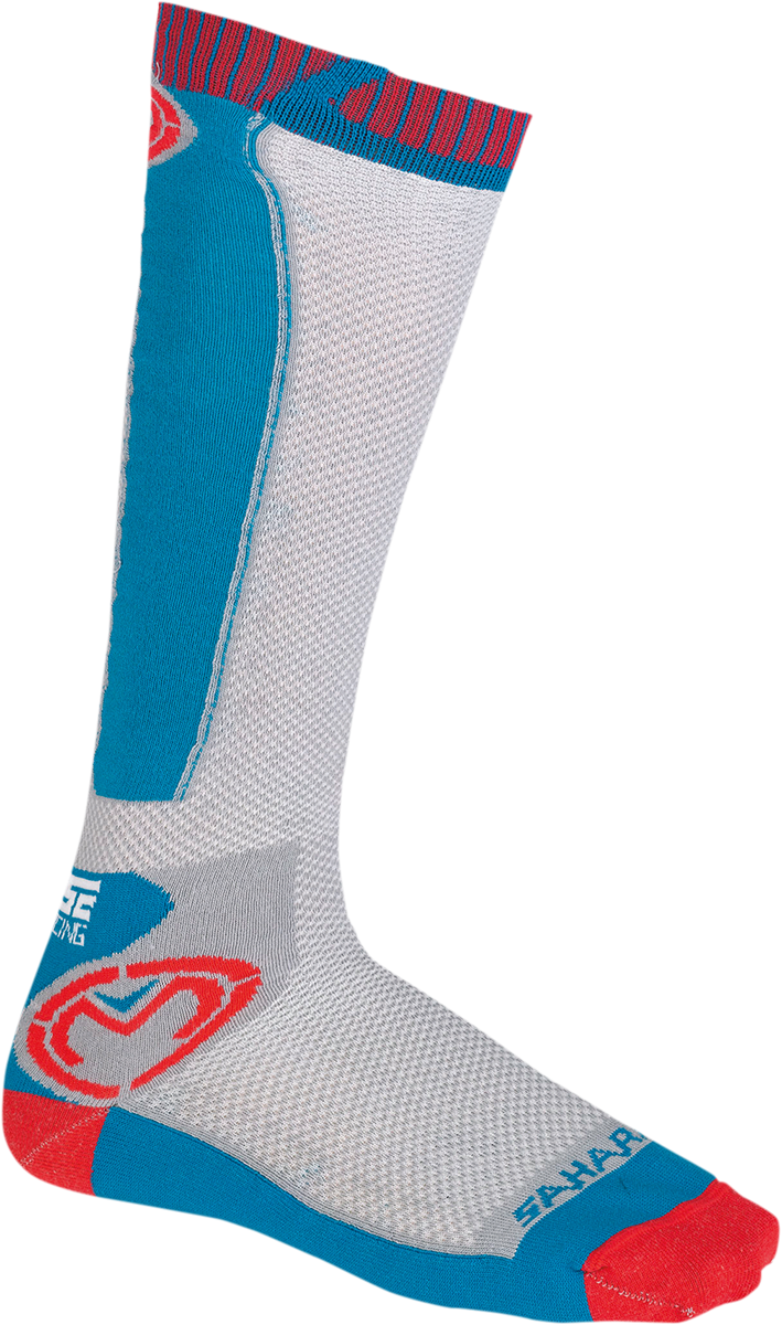 MOOSE RACING Sahara Socks - Red/White/Blue - Small/Medium 3431-0601 - Cycle City Outdoors
