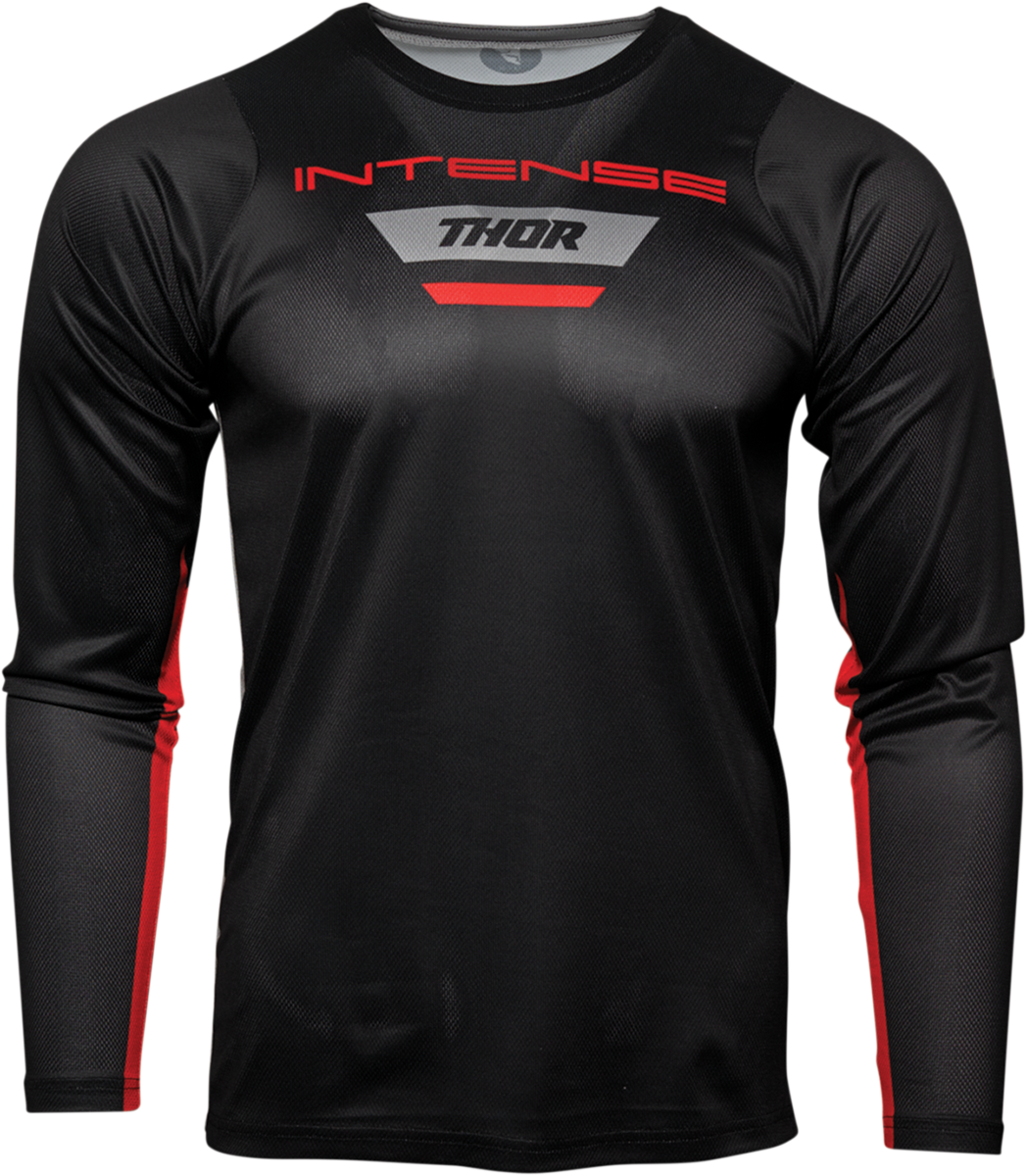 THOR Intense Jersey - Long-Sleeve - Black/Gray - 2XL 5120-0067 - Cycle City Outdoors