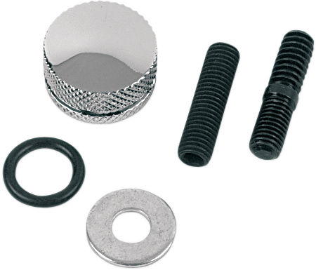 DRAG SPECIALTIES Seat Mounting Knob - Chrome - Knurled 902132 SC-1 - Cycle City Outdoors