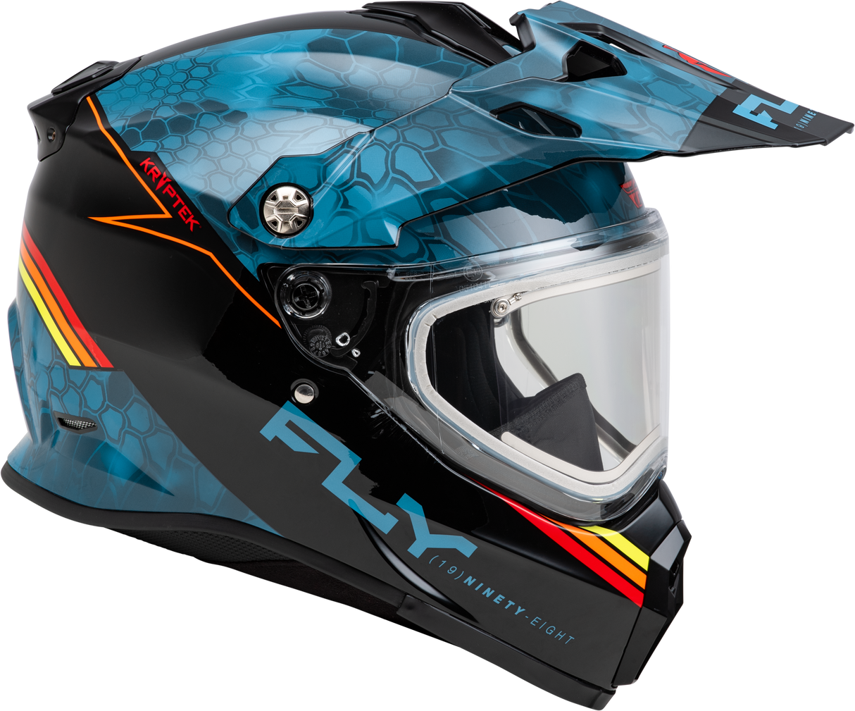 Trekker Cw Conceal Helmet Elec Shld Slate/Black/Red 2x - Cycle City Outdoors