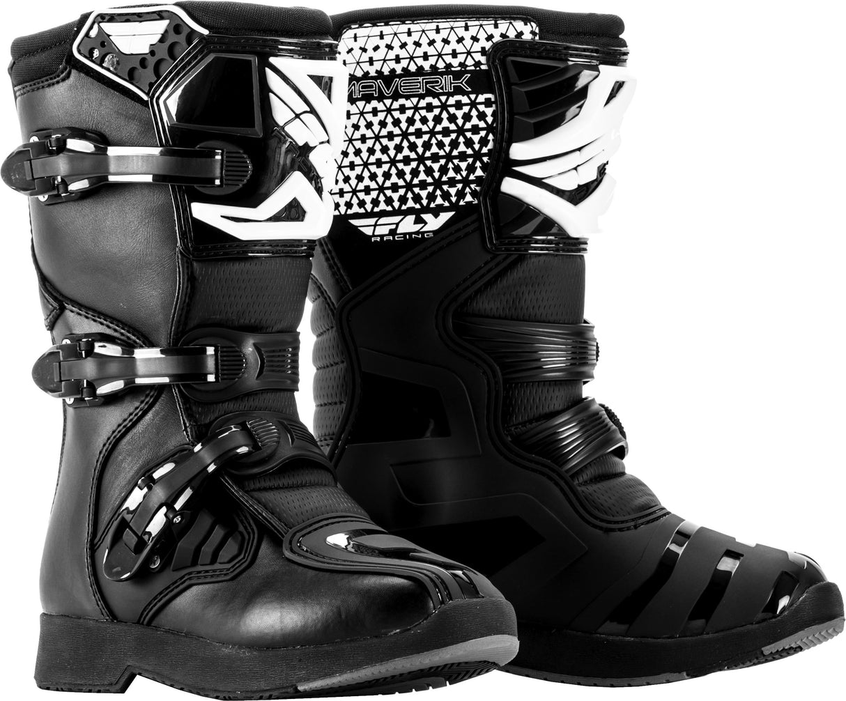 Youth Maverik Boots Black Sz 03 - Cycle City Outdoors