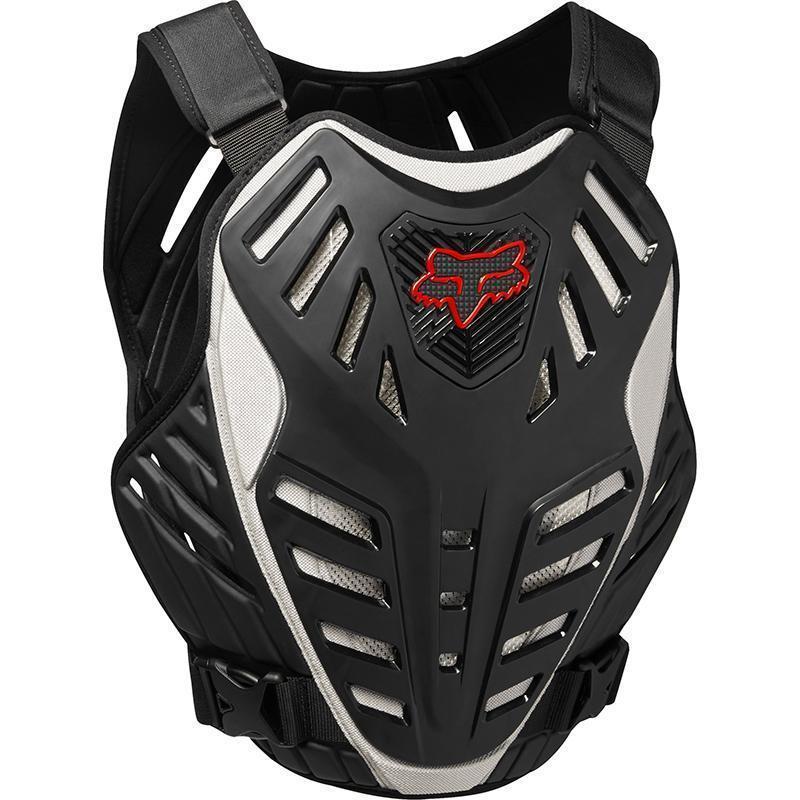 Fox Racing Titan Race Subframe CE Chest Protectors - Black/Silver - L/XL