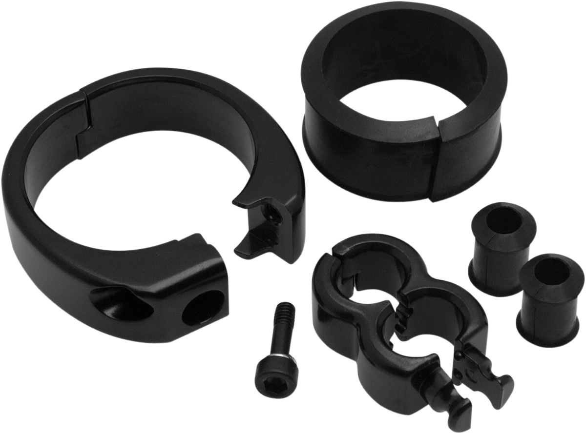 MOTION PRO Cable Clamp - Dual - 1-1/4" - 1-1/2" Mounting Diameter - Black 11-0091